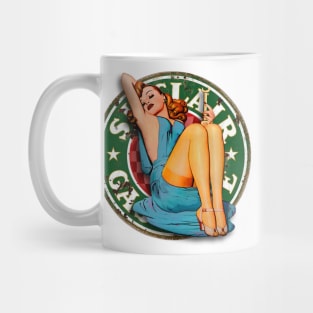 Ms Sinclair Pin Up Girl - Holding Wrench Mug